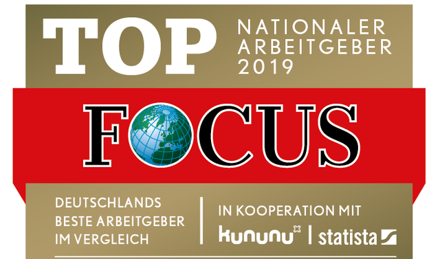 Focus Siegel 2019 Top Arbeitgeber